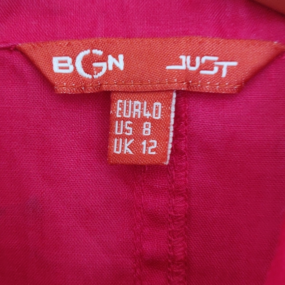 BGN (France) Fuchsia Dress with asymmetric skirt - Picture 3 of 5